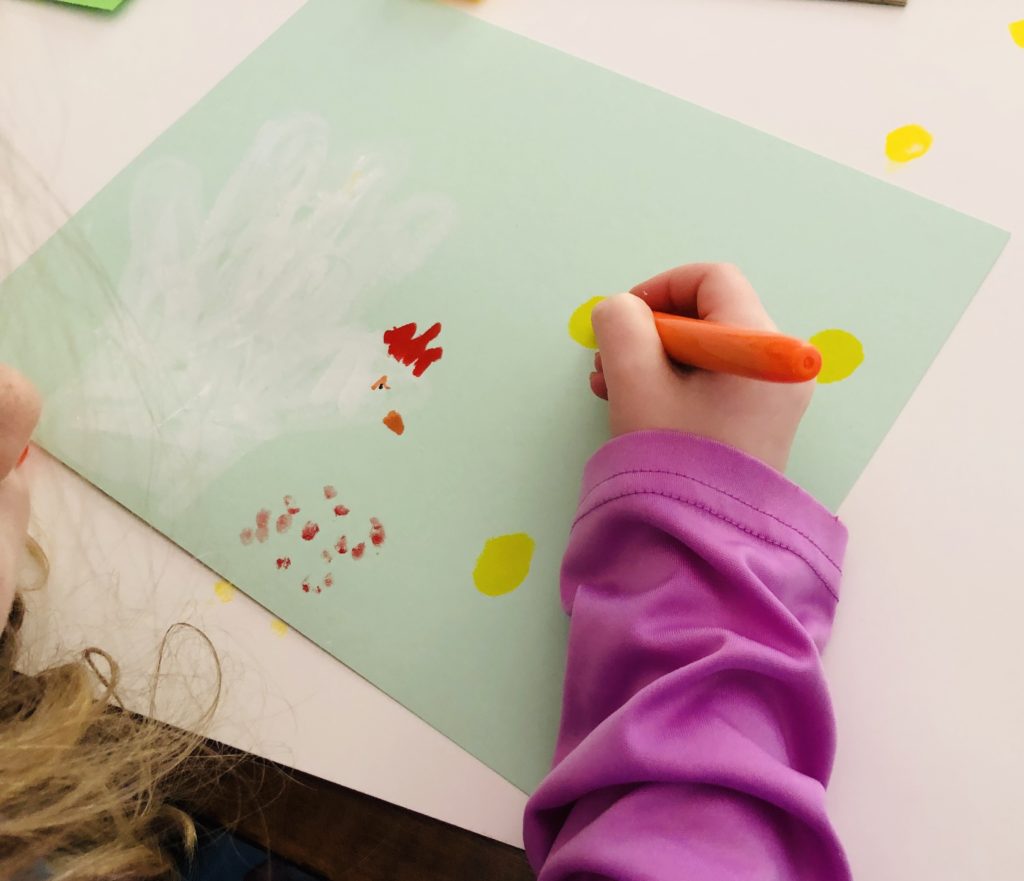 Spring Chick Craft using Kwik Stix Paint