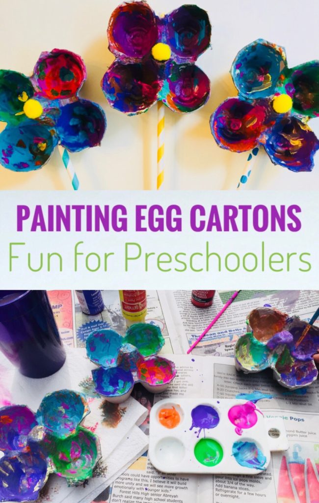 Painting Egg Cartons - Fun Art Activity for Preschoolers