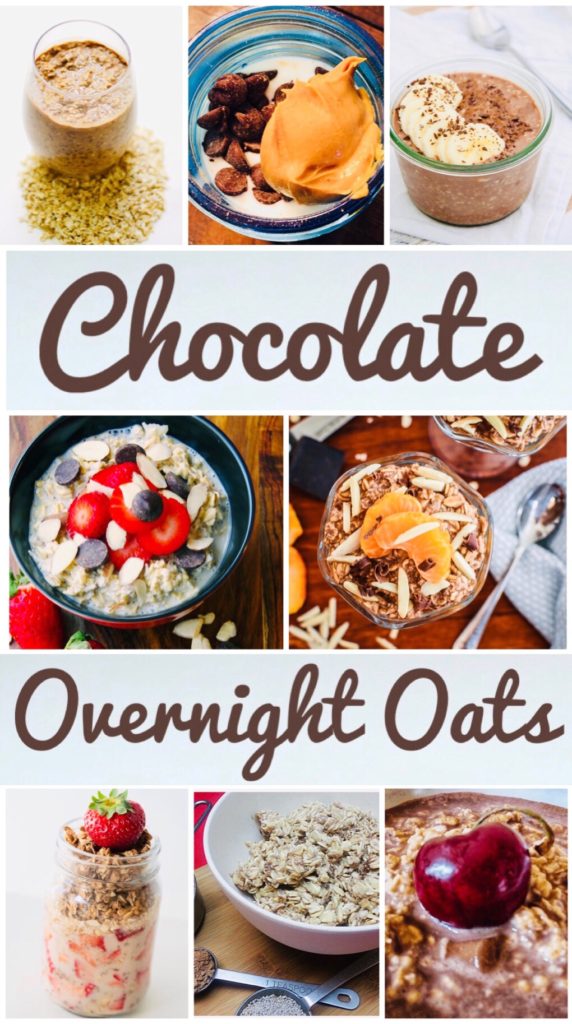 Chocolate Overnight Oats for Breakfast - delicious recipes for a great start to your day! Very easy to prep for an easy morning.