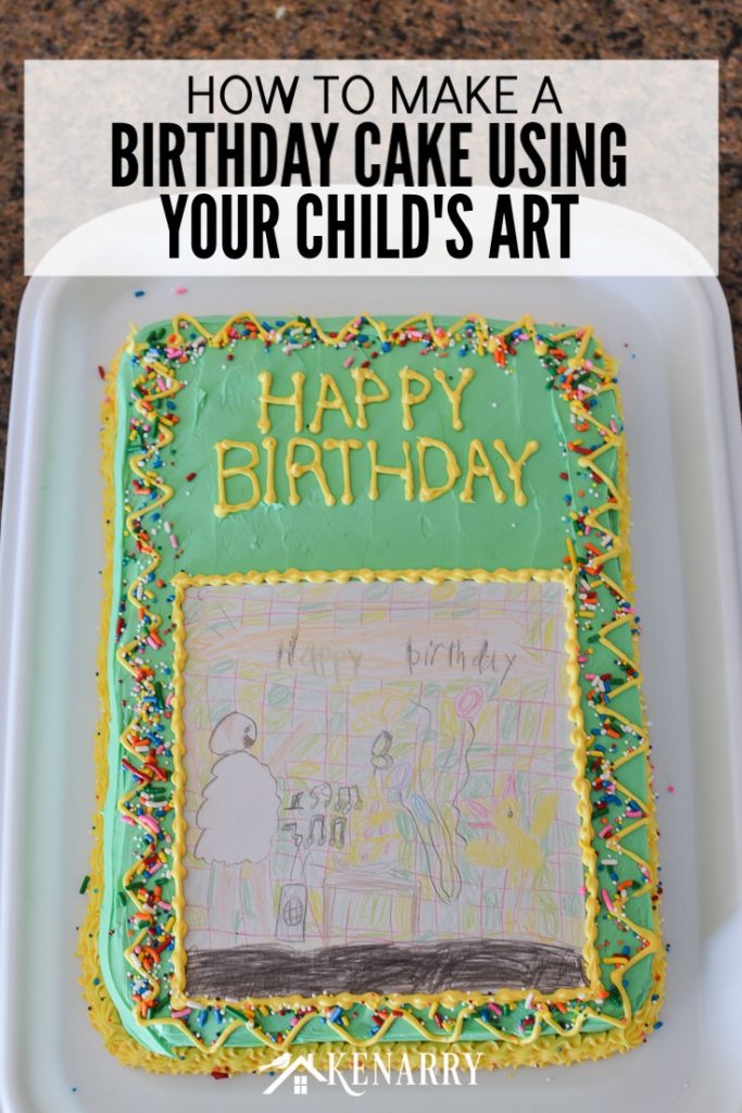 Birthday Cake Using Artwork