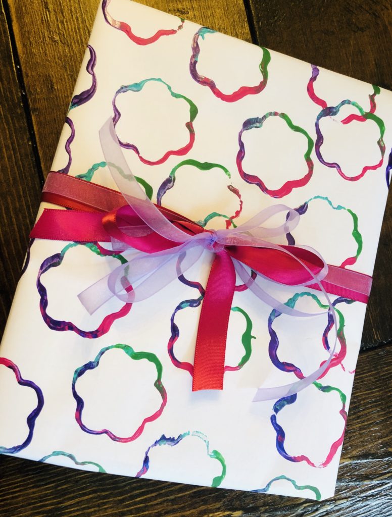 Cookie Cutter Flower Print Gift Wrap