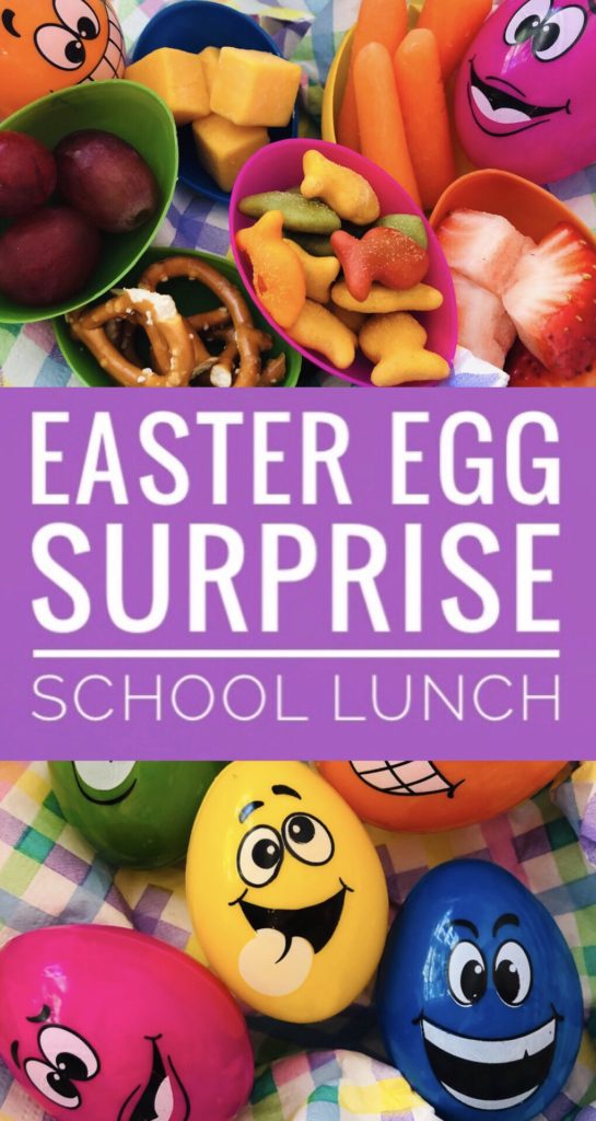 Easter Egg Surprise School Lunch - fun lunchbox surprise for the kids! Fill plastic eggs with some of their favorites.