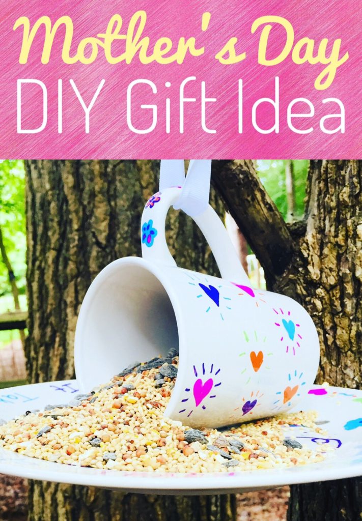 Sharpie Mug Bird Feeder DIY Gift for Mother's Day or Teacher Appreciation