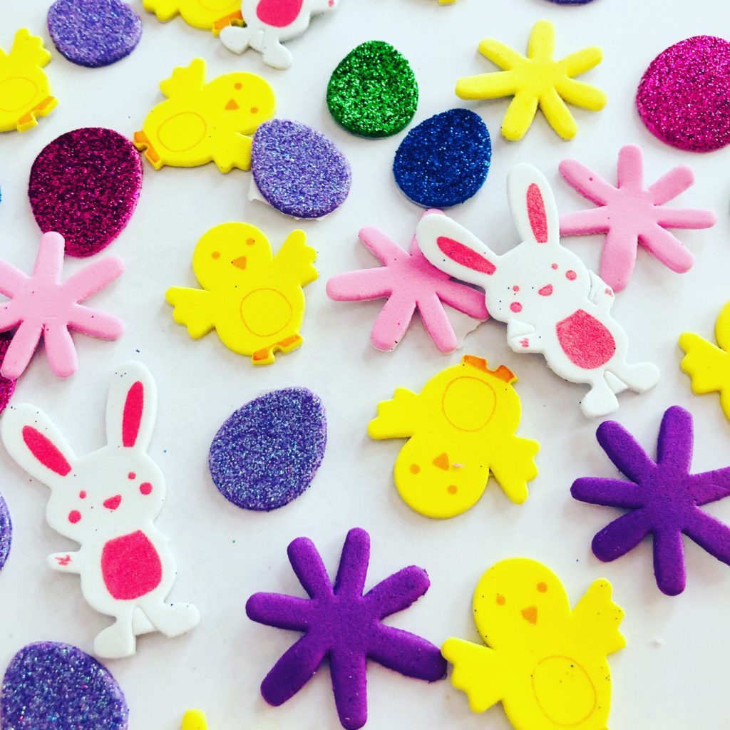 Easter Foam Stickers for Paper Plate Craft
