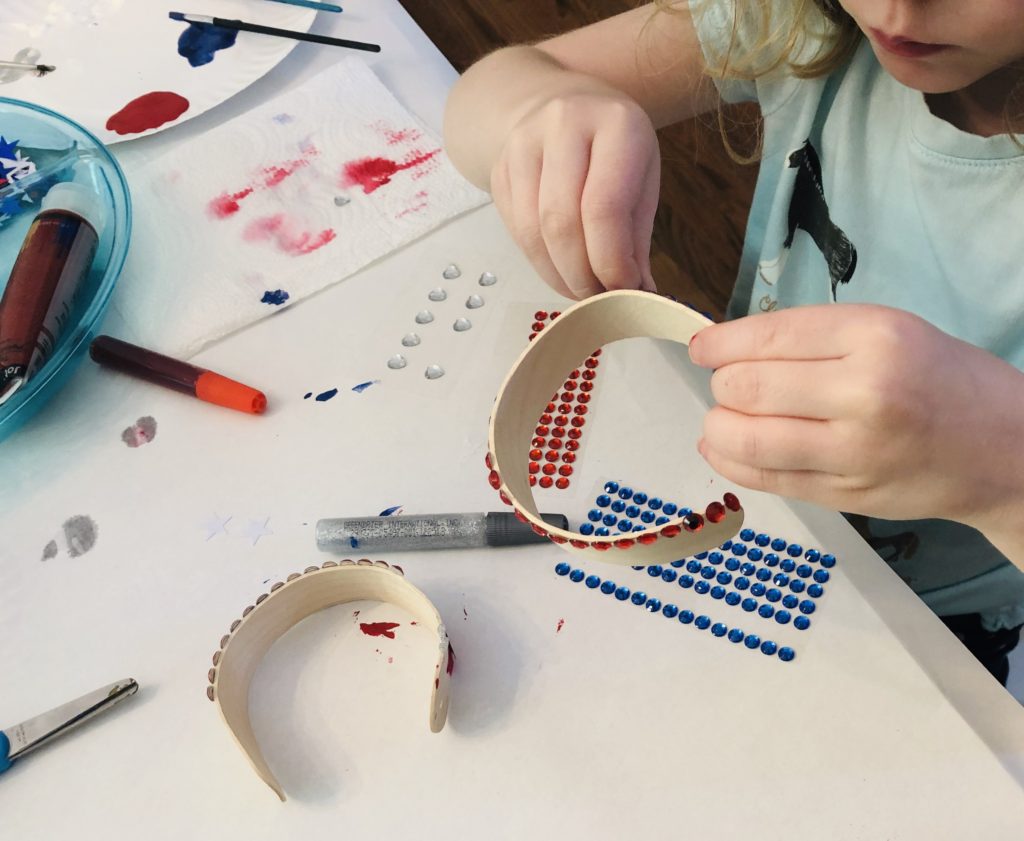 Patriotic Bracelet Making