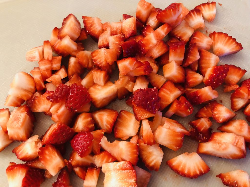 finely chopped strawberries
