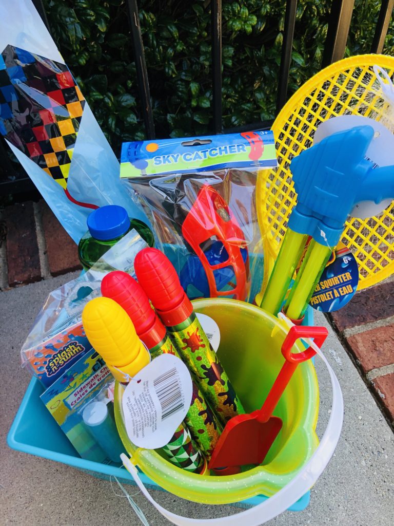 DIY Summer Fun Baskets from Dollar Tree