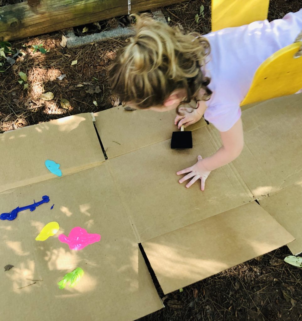 Kid Smushed Clay Process Art - Homegrown Friends