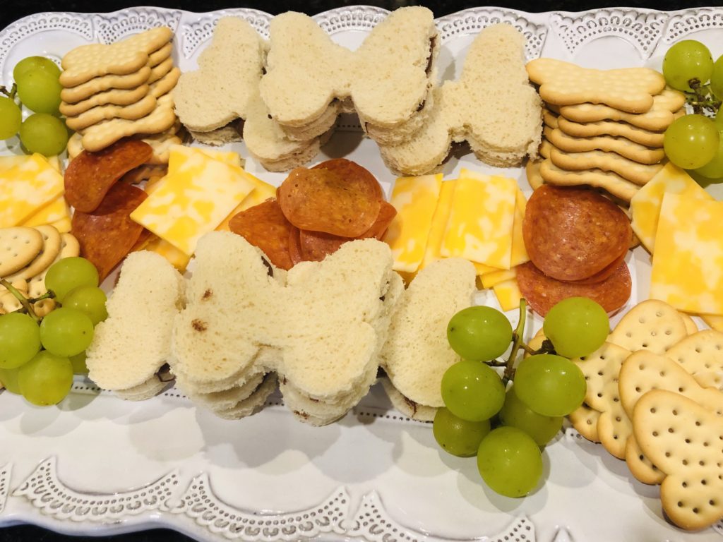 Butterfly themed snacks