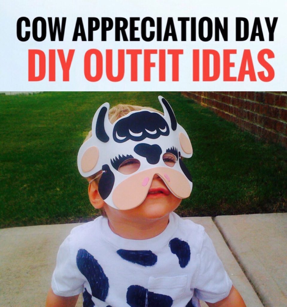 Cow Appreciation Day DIY Ourfit Ideas - super cute cow crafts for kids!