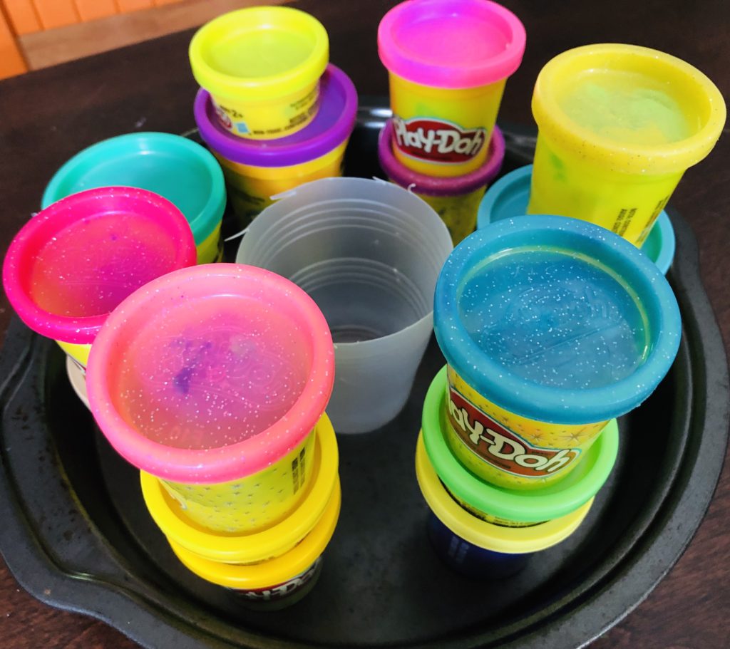 Use Old Play Dough to Build a Volcano