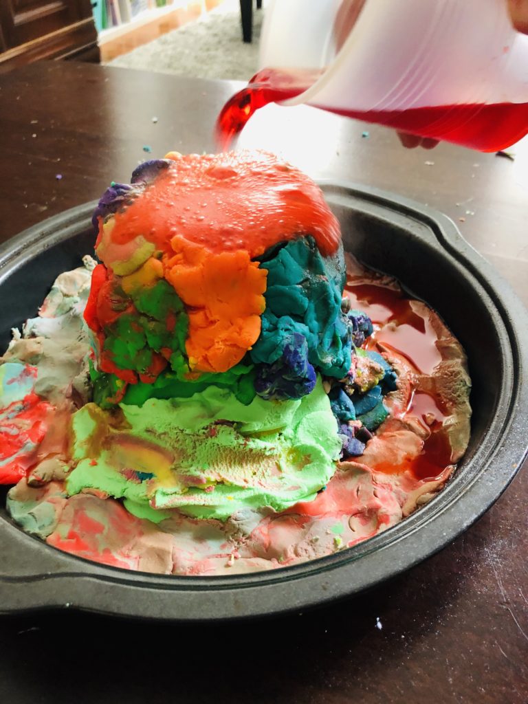 Playdough Volcano Experiment