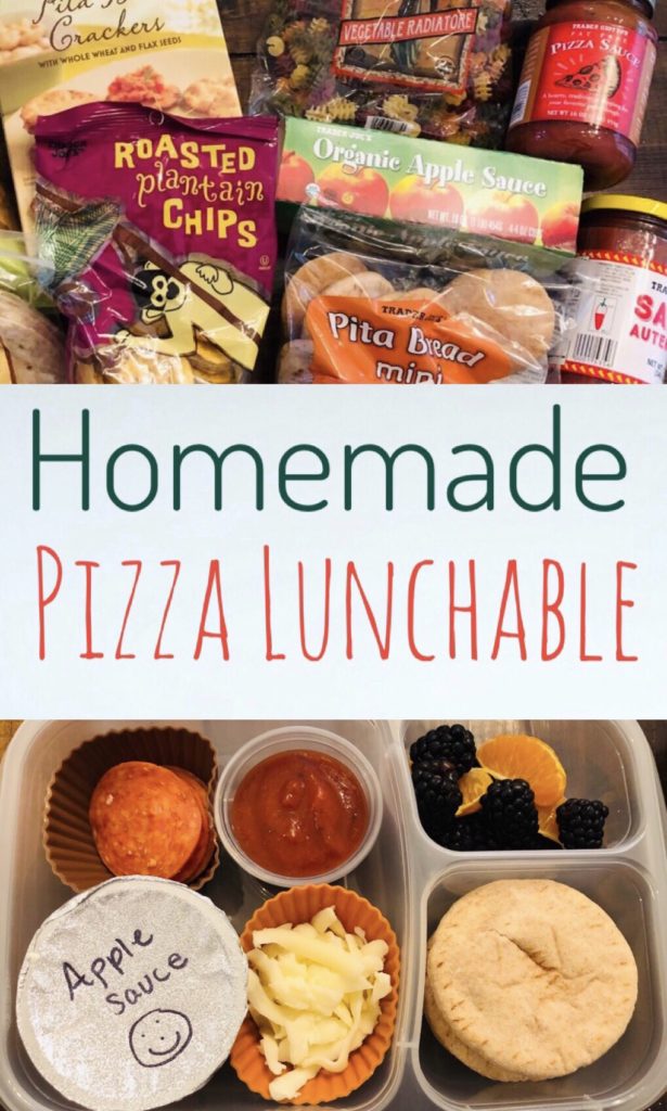 Looking for ideas on what to pack for school lunch? This easy Homemade Pizza Lunchable is a hit with kids and easy to create. Great recipe for Back to School!