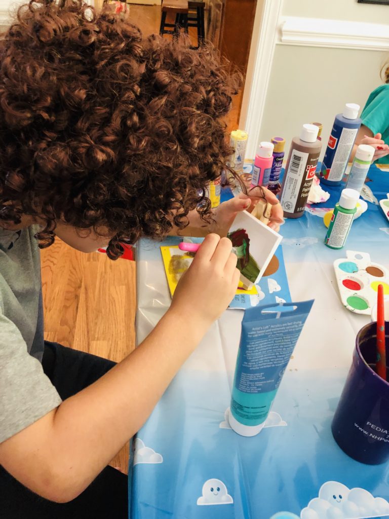 Bob Ross Painting Party for Kids