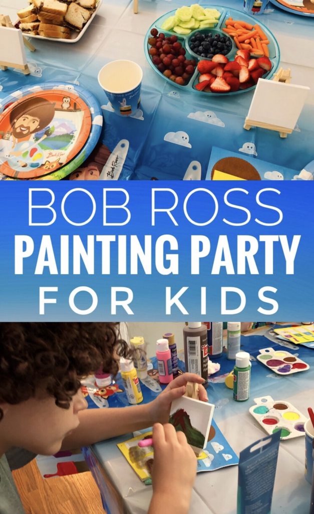 Bob Ross Painting Party for Kids 