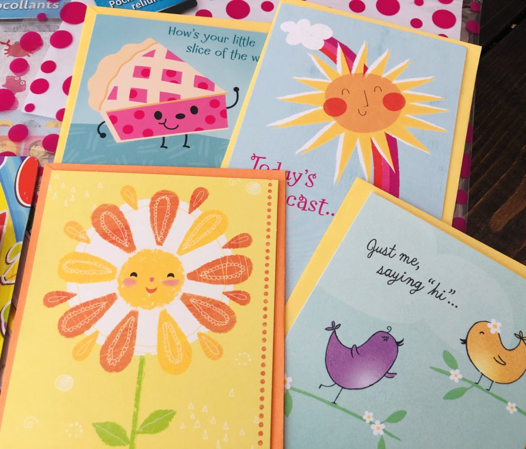 Pen Pal Kit Cards from Dollar Tree