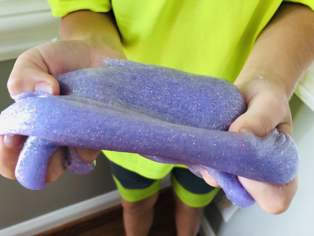 Two Ingredient Glitter Slime