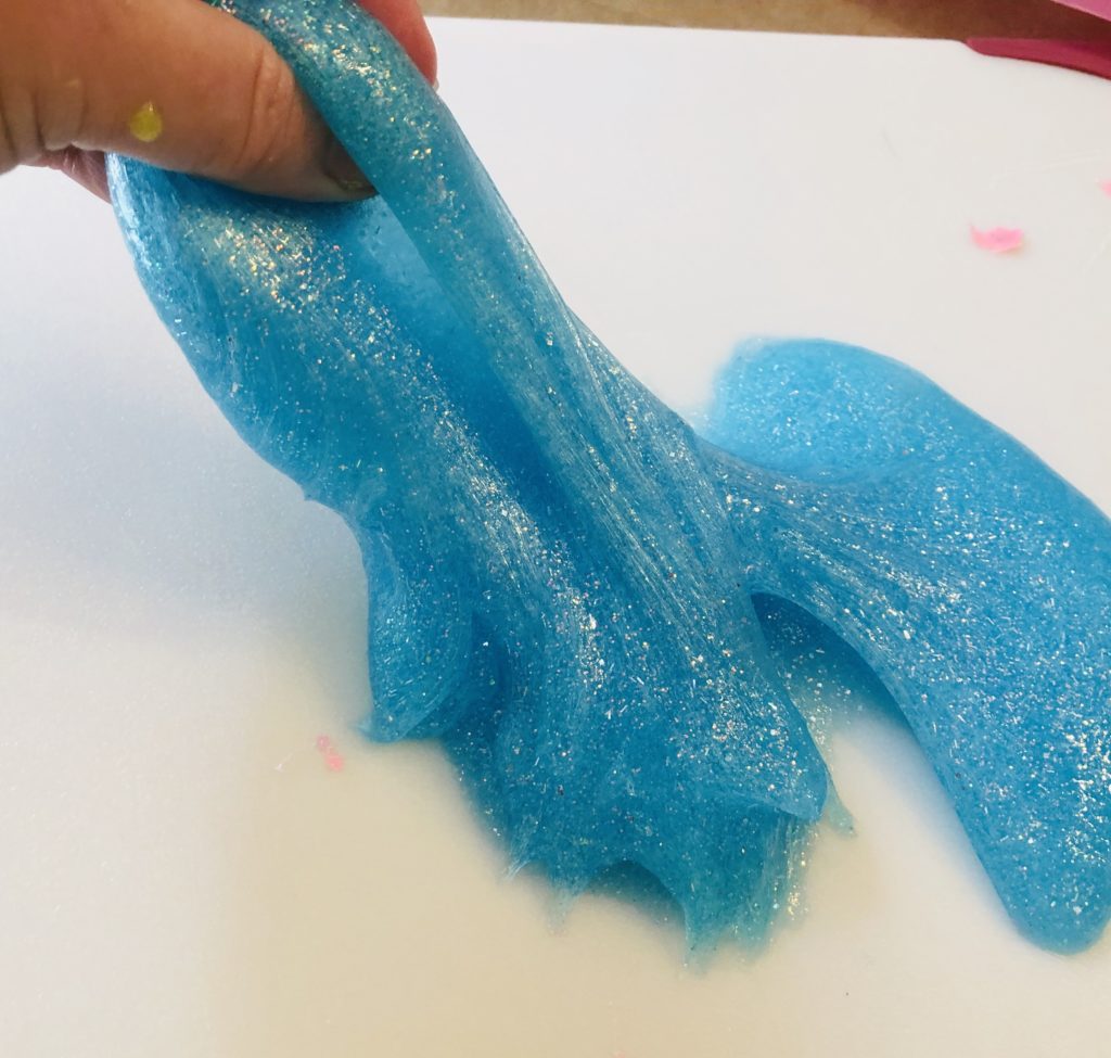 Making Glitter Slime