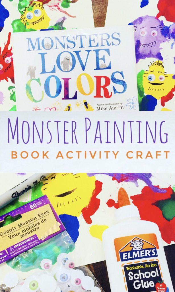 This fun Monster Blow Painting Book Activity for Kids is a bright and colorful art project based on the book Monsters Love Color.