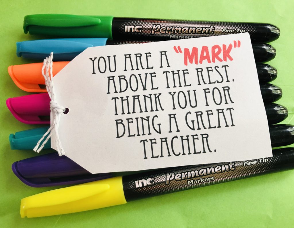 Simple Teacher Appreciation Gift