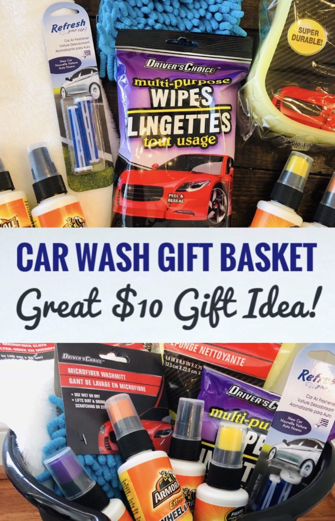 Dollar Tree Car Wash Gift Basket - Glitter On A Dime