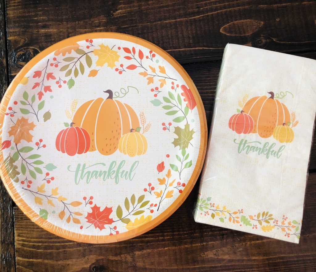 Thanksgiving paper plates