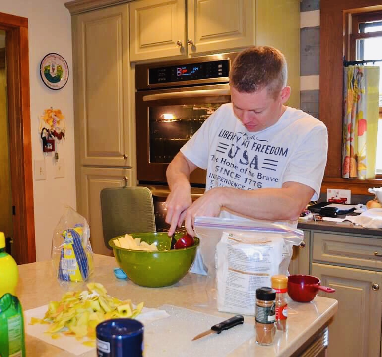 Thanksgiving food prep