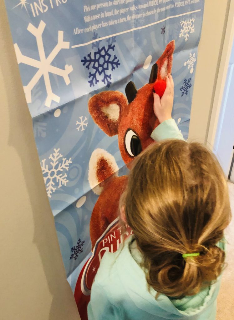 Pin the Nose on Rudolph Party Game