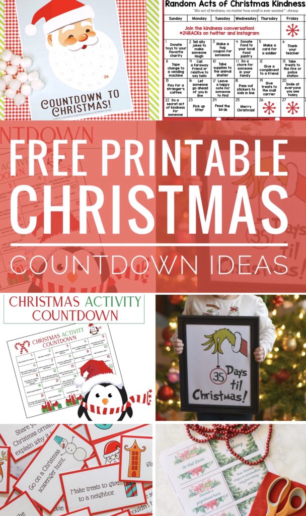 Check out these 10 amazing Free Printable Christmas Countdown Ideas to help your family count down to the big day. Lots of fun Advent Activities.