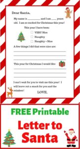 Free Printable Santa Lists and Letters - Glitter On A Dime