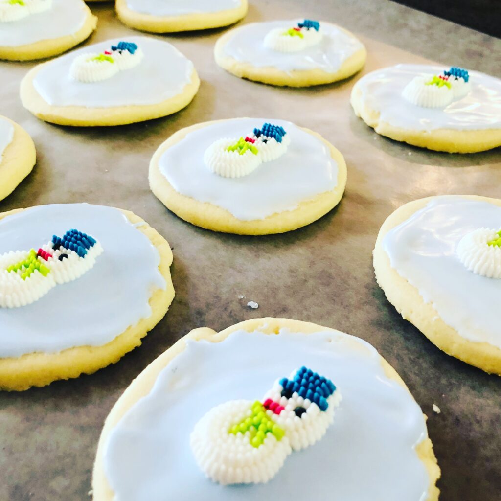 Snowman Cream Cheese Sugar Cookies