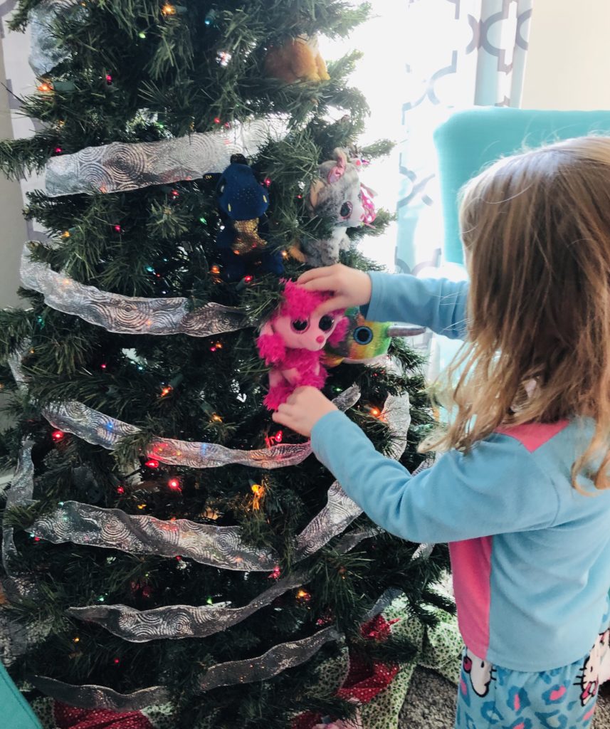 Decorating the Beanie Boo Christmas Tree