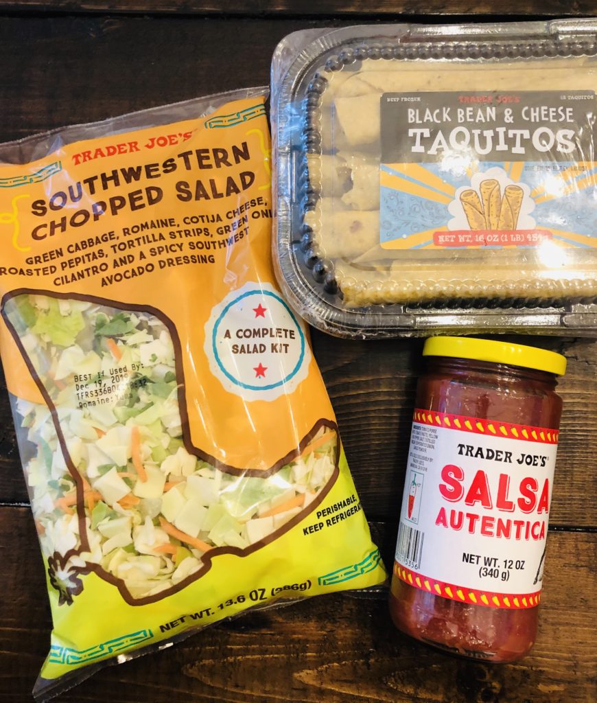 Trader Joe's Dinner - Taquitos Salad