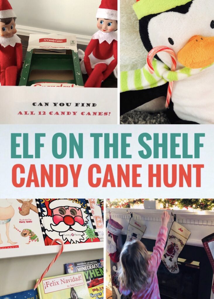 Elf on the Shelf Candy Cane Hunt