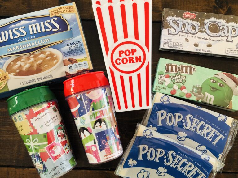 Dollar Tree Movie Night Gift Basket - Glitter On A Dime