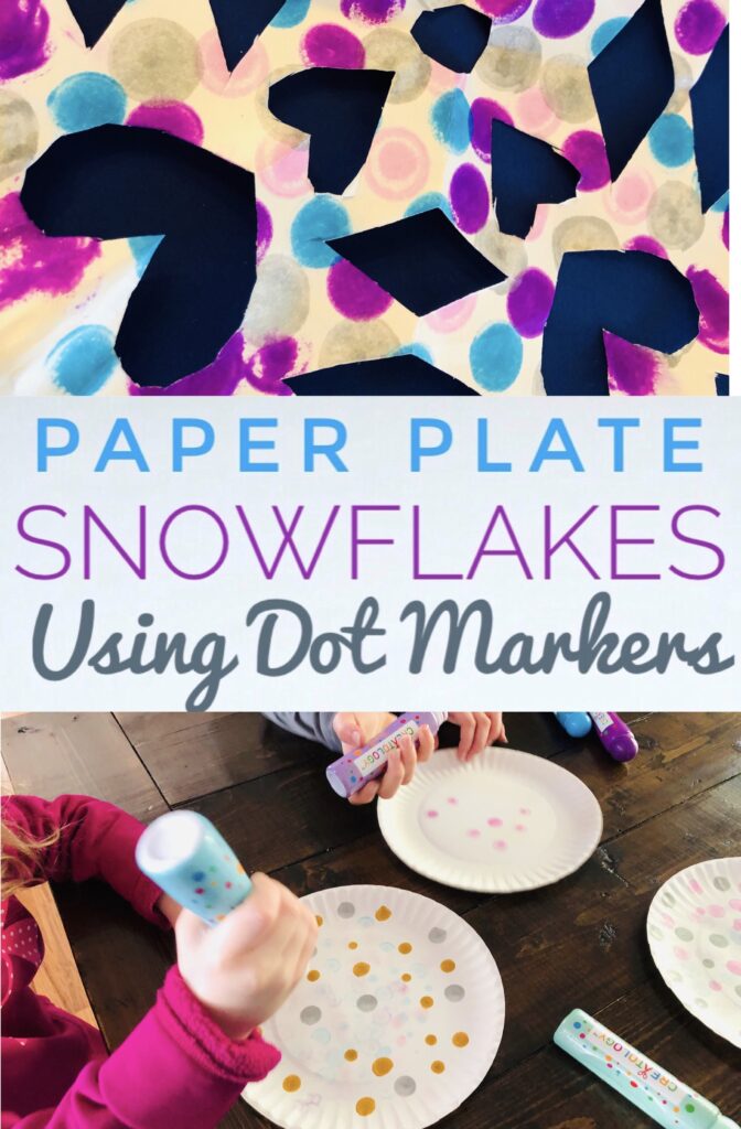 Paper plate snowflake hotsell
