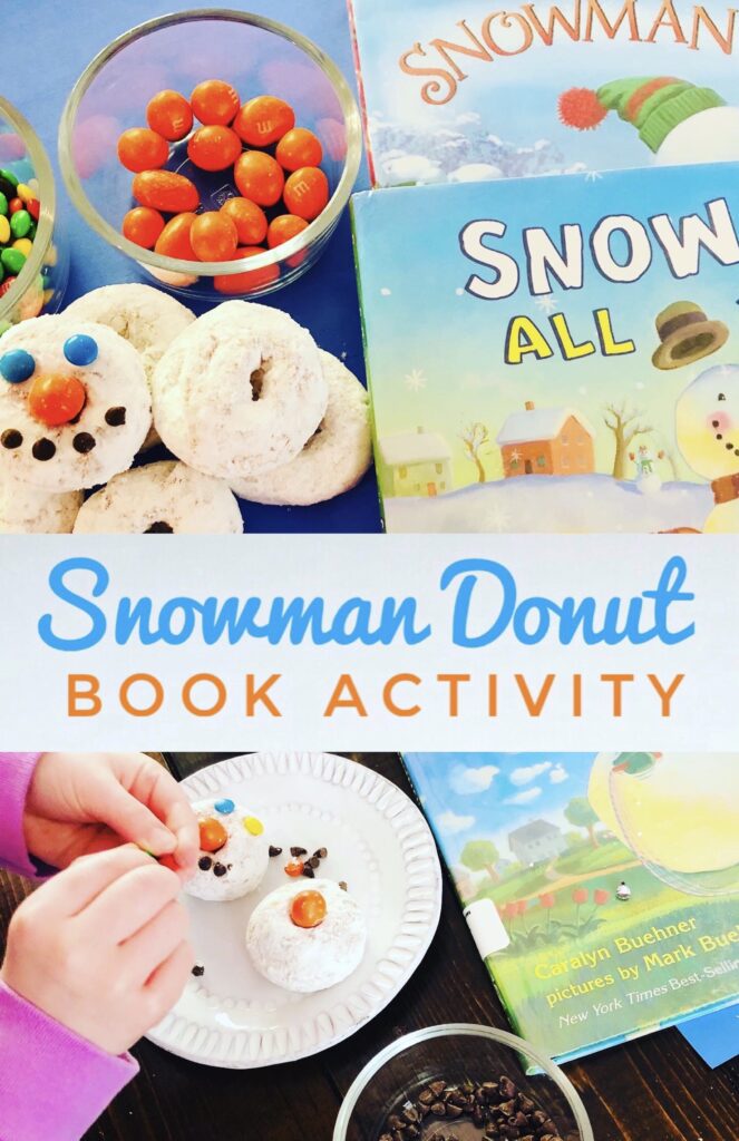 Snowman Donut Craft Book Activity for Kids
