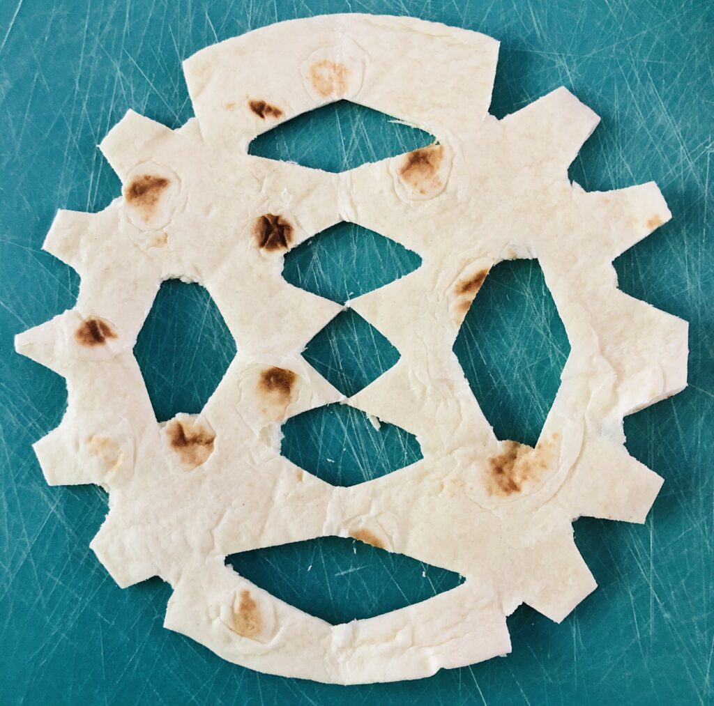 Baked Snowflake Tortillas