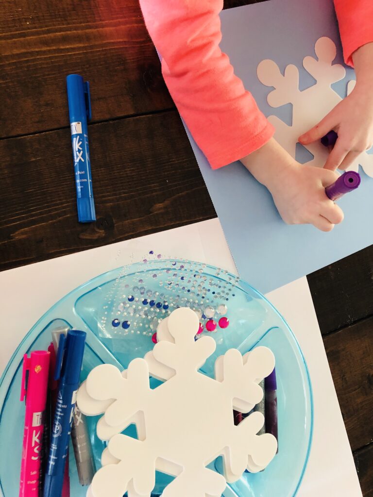 Foam Snowflakes Craft