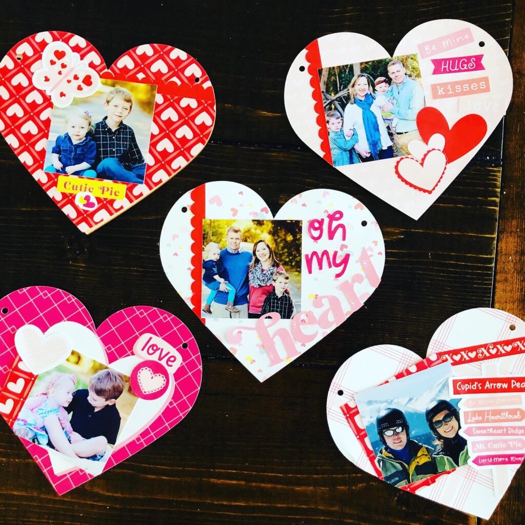 Heart Valentine Scrapbook Pages