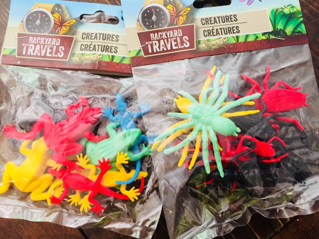 Dollar Tree Plastic Bugs and Reptiles Creatures