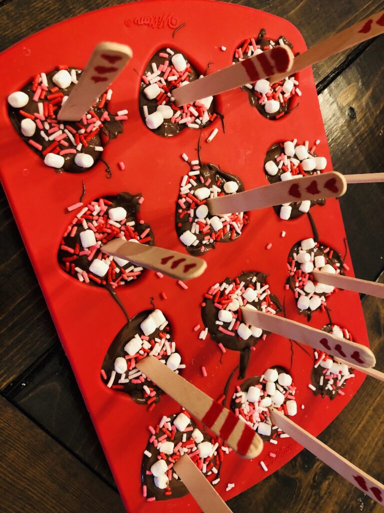 Hot Cocoa Stirrers for Valentine's Day 
