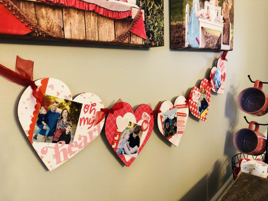 Heart Photo Banner DIY Valentine Decor