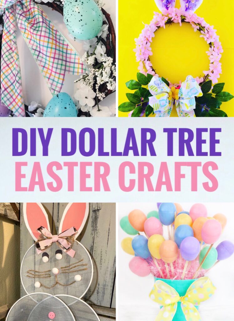 DIY Dollar Tree Easter Decor Crafts - Glitter On A Dime