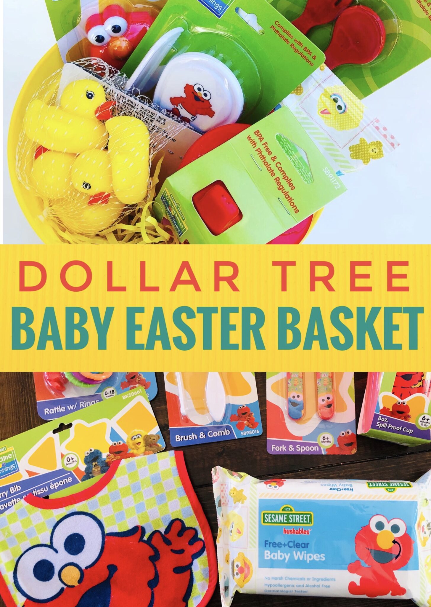 Dollar Tree Baby Easter Basket Glitter On A Dime