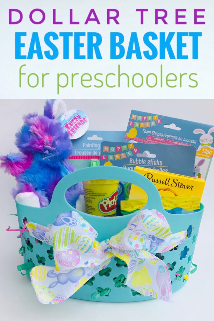 Dollar Tree Easter Basket ideas for Preschoolers