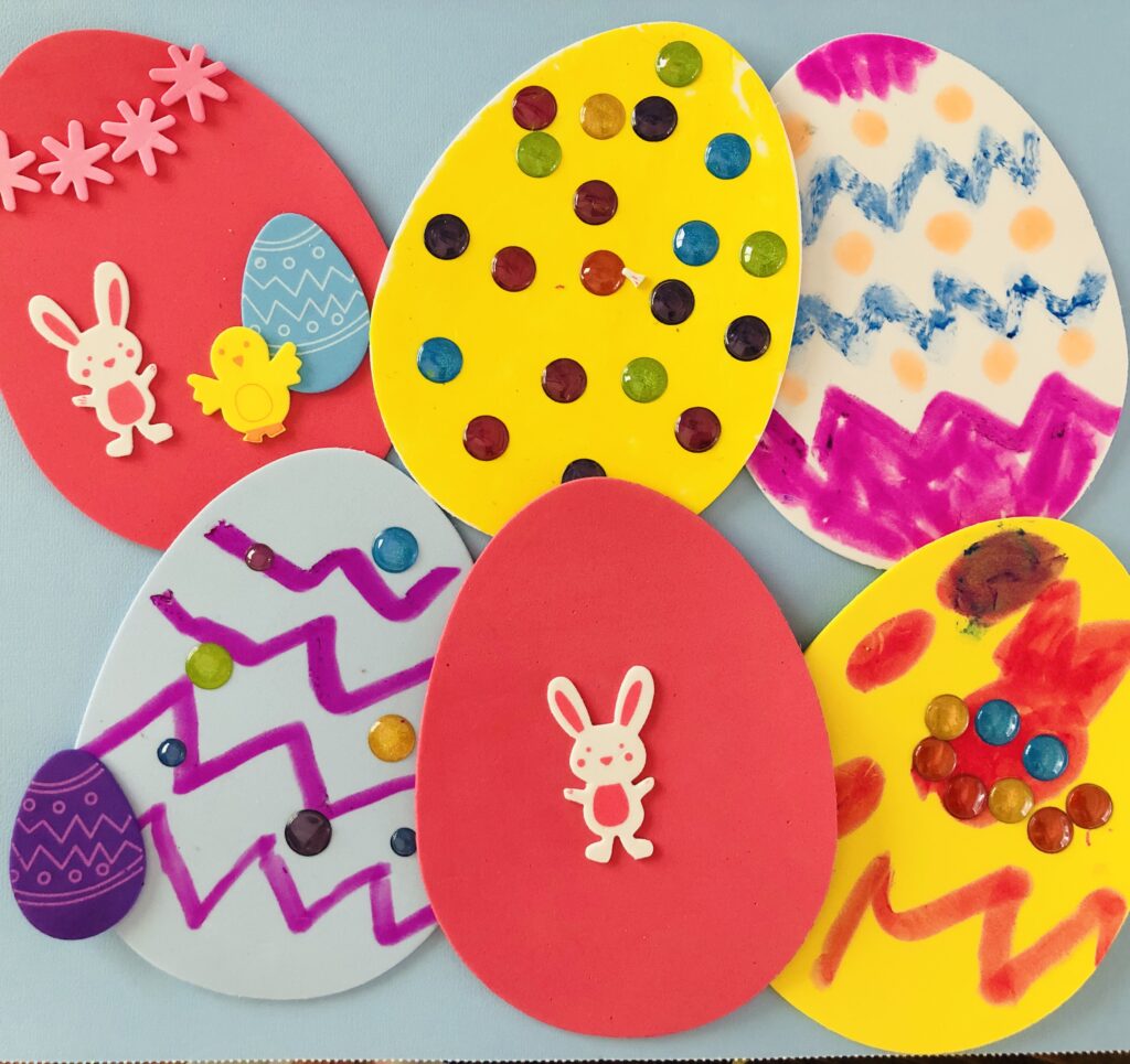 Foam Easter Egg Craft for Kids