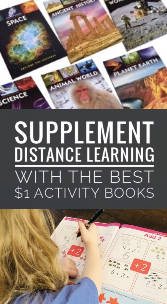 $1 Activity Books for Kids to help supplement distance learning