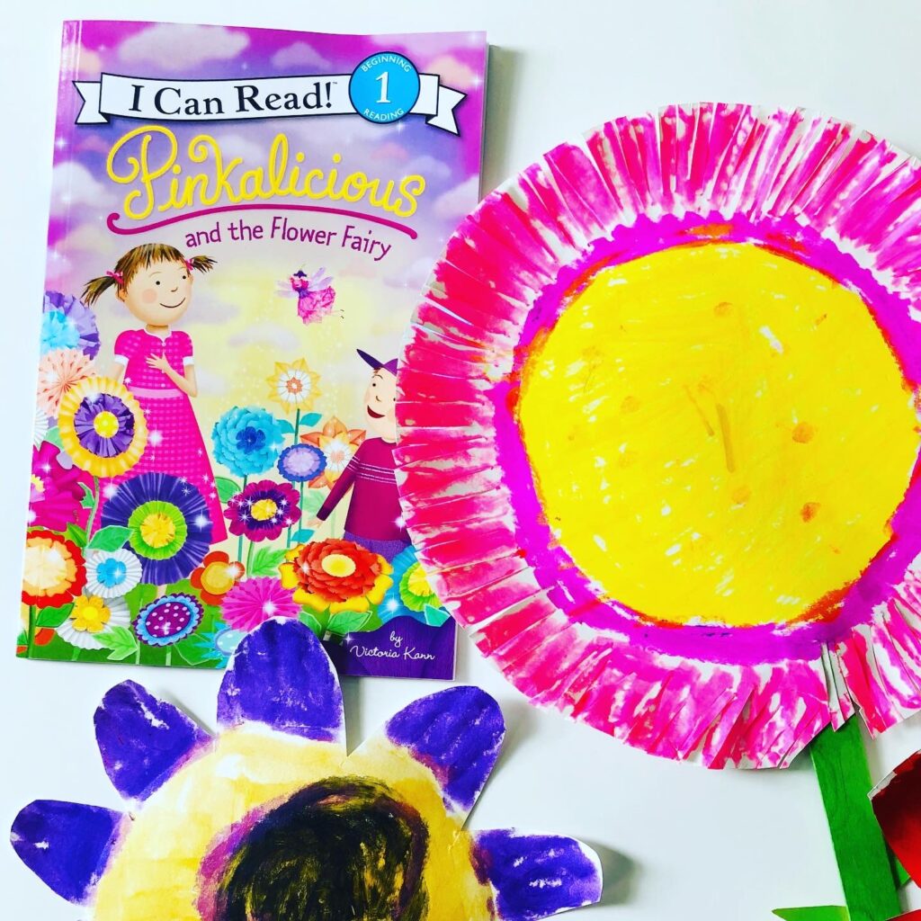 Paper Plate Flowers Pinkalicious Book Craft