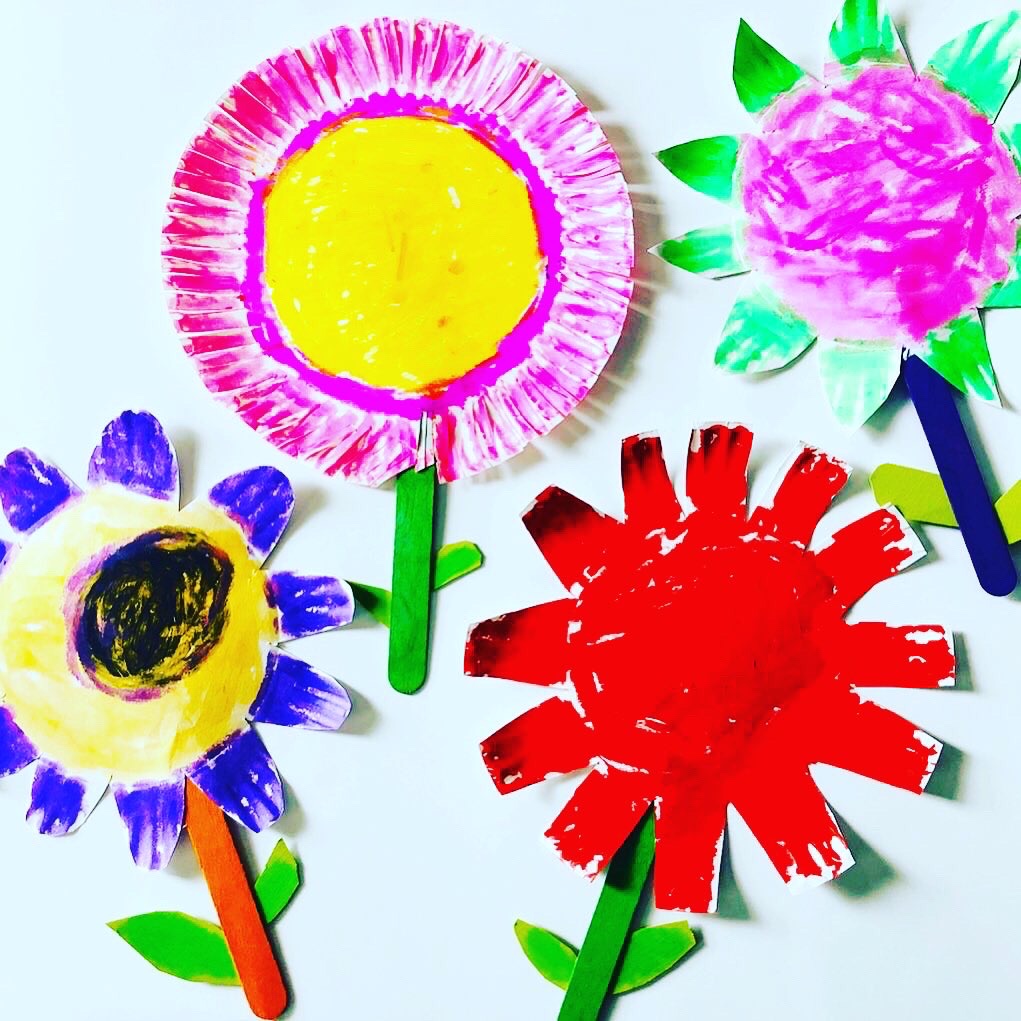 Paper plate Flowers